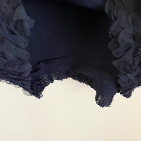 NWT Navy Blue Rosette Dress - Picture 7 of 9